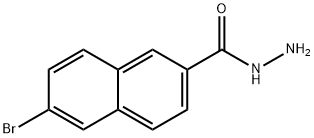6-BROMO-2-NAPHTHOHYDRAZIDE Struktur