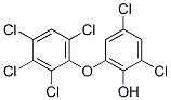 2,4-dichloro-6-(2,3,4,6-tetrachlorophenoxy)phenol Structure