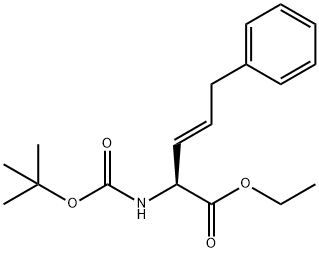 (S)-2-TERT-BUTOXYCARBONYLAMINO-5-PHENYL-PENT-3-ENOIC ACID ETHYL ESTER,948887-38-5,结构式