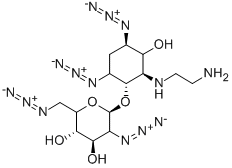 2-[(2-AMINOETHYL)AMINO]-4,6-DIAZIDO-2,4,5,6-TETRADEOXY-3-O-(2,6-DIAZIDO-2,6-DIDEOXY-D-GLUCOPYRANOSYL)-D-MYO-INOSITOL,948916-00-5,结构式