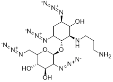2-[(3-AMINOPROPYL)AMINO]-4,6-DIAZIDO-2,4,5,6-TETRADEOXY-3-O-(2,6-DIAZIDO-2,6-DIDEOXY-D-GLUCOPYRANOSYL)-D-MYO-INOSITOL Struktur