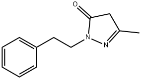 5-甲基-2-苯乙基-2,4-二氢吡唑-3-酮, 949-26-8, 结构式