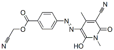 Benzoic  acid,  4-[2-(5-cyano-1,6-dihydro-2-hydroxy-1,4-dimethyl-6-oxo-3-pyridinyl)diazenyl]-,  cyanomethyl  ester,949003-05-8,结构式