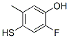 Phenol,  2-fluoro-4-mercapto-5-methyl- Structure