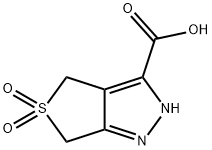 2,6-Dihydro-4H-thieno[3,4-c]pyrazole-3-carboxylic acid 5,5-dioxide Struktur