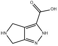 Pyrrolo[3,4-c]pyrazole-3-carboxylic  acid,  2,4,5,6-tetrahydro- 化学構造式