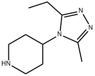 4-(3-Ethyl-5-methyl-[1,2,4]triazol-4-yl)-piperidine,949100-20-3,结构式