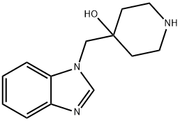 4-((1H-苯并[D]咪唑基-1-基)甲基)哌啶-4-醇, 949100-26-9, 结构式