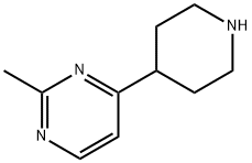 2-Methyl-4-(piperidin-4-yl)pyrimidine Struktur