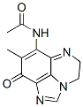 Acetamide,  N-(5,9-dihydro-8-methyl-9-oxo-4H-imidazo[1,5,4-de]quinoxalin-7-yl)- Structure