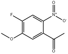 ETHANONE, 1-(4-FLUORO-5-METHOXY-2-NITROPHENYL)- Structure