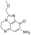 9H-Imidazo[1,5,4-de]quinoxalin-9-one,  8-amino-4,5-dihydro-2-(methoxymethyl)- Structure