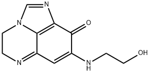 9H-Imidazo[1,5,4-de]quinoxalin-9-one,  4,5-dihydro-8-[(2-hydroxyethyl)amino]- 化学構造式