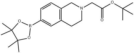 tert-butyl 2-(6-(4,4,5,5-tetramethyl-1,3,2-dioxaborolan-2-yl)-3,4-dihydroisoquinolin-2(1H)-yl)acetate Structure