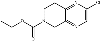 ethyl 2-chloro-7,8-dihydropyrido[3,4-b]pyrazine-6(5H)-carboxylate Structure
