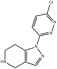 1H-PYRAZOLO[4,3-C]PYRIDINE, 1-(6-CHLORO-3-PYRIDAZINYL)-4,5,6,7-TETRAHYDRO- Structure