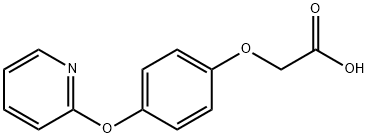 Acetic acid, 2-[4-(2-pyridinyloxy)phenoxy]- Structure