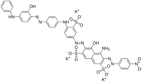 4-amino-6-[[4-[[4-[[4-anilino-2-hydroxyphenyl]azo]phenyl]amino]-3-sulphophenyl]azo]-5-hydroxy-3-[(4-nitrophenyl)azo]naphthalene-2,7-disulphonic acid, potassium salt,95008-83-6,结构式