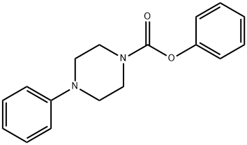 4-PHENYL-PIPERAZINE-1-CARBOXYLIC ACID PHENYL ESTER Struktur
