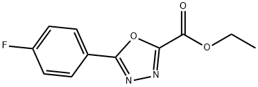 Ethyl 5-(4-fluorophenyl)-1,3,4-oxadiazole-2-carboxylate Structure