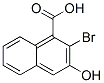 2-bromo-3-hydroxy-1-naphthoic acid Struktur