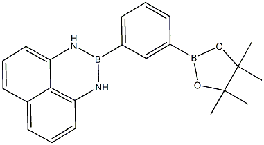 M-ベンゼンジボロン酸ピナコールエステル1,8-ジアミノナフタレン保護 化学構造式