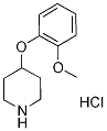 4-(2-甲氧基苯氧基)哌啶盐酸盐, 950649-22-6, 结构式