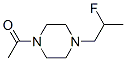 Ethanone,  1-[4-(2-fluoropropyl)-1-piperazinyl]-,950692-79-2,结构式