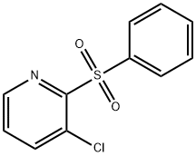 PYRIDINE, 3-CHLORO-2-(PHENYLSULFONYL)- Structure