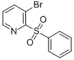 PYRIDINE, 3-BROMO-2-(PHENYLSULFONYL)- Structure