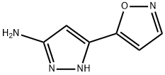 1H-Pyrazol-3-amine,  5-(5-isoxazolyl)- 结构式