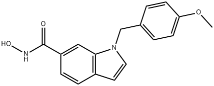 N-羟基-1-(4-甲氧基苄基)-1H-吲哚-6-甲酰胺,950762-95-5,结构式