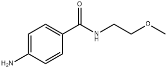 4-AMINO-N-(2-METHOXYETHYL)BENZAMIDE Structure