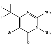 2,3-DIAMINO-5-BROMO-6-(TRIFLUOROMETHYL)-4(3H)-PYRIMIDINONE Structure