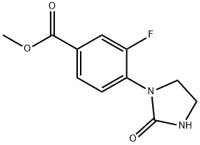 Methyl 3-fluoro-4-(2-oxoimidazolidin-1-yl)benzoate,950981-59-6,结构式