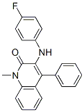 2(1H)-Quinolinone,  3-[(4-fluorophenyl)amino]-1-methyl-4-phenyl- Structure