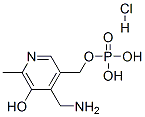 4-(氨基甲基)-5-羟基-6-甲基-3-吡啶基甲基磷酸二氢盐一盐酸盐, 951-83-7, 结构式