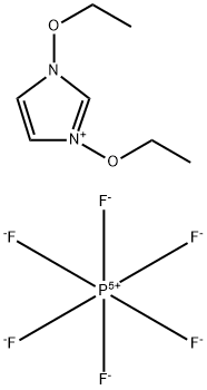 1,3-二乙氧基咪唑六氟磷酸盐 结构式