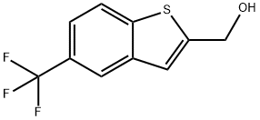 [5-(trifluoromethyl)-1-benzothiophen-2-yl]methanol,951122-90-0,结构式