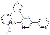 2-Pyrazinamine,  3-[4-(3-methoxyphenyl)-4H-1,2,4-triazol-3-yl]-5-(3-pyridinyl)-,951251-59-5,结构式
