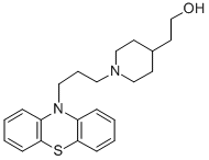 4-Piperidineethanol, 1-(3-phenothiazin-10-ylpropyl)- Structure