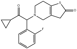 5-[2-Cyclopropyl-1-(2-fluorophenyl)-2-oxoethyl]-4,5,6,7-tetrahydrothieno[3,2-c]pyridin-2(3H)-one|5-[2-环丙基-1-(2-氟苯基)-2-氧代乙基]-4,5,6,7-四氢噻吩并[3,2-C]吡啶-2(3H)-酮