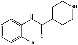 N-(2-bromophenyl)piperidine-4-carboxamide Struktur