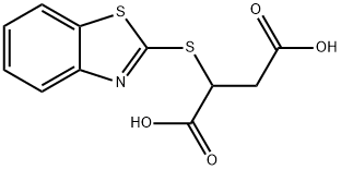 2-(1,3-BENZOTHIAZOL-2-YLTHIO)SUCCINIC ACID Structure