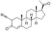 2-cyanoprogesterone Struktur