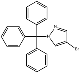 4-BROMO-1-TRITYL-1H-PYRAZOLE Struktur