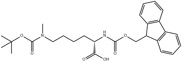 FMOC-LYS(BOC)(ME)-OH Structure