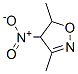 Isoxazole,  4,5-dihydro-3,5-dimethyl-4-nitro- Structure