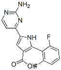 1H-Pyrrole-3-carboxylic  acid,  5-(2-amino-4-pyrimidinyl)-2-(2,6-difluorophenyl)-,951784-21-7,结构式