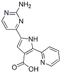 1H-Pyrrole-3-carboxylic  acid,  5-(2-amino-4-pyrimidinyl)-2-(2-pyridinyl)- Structure